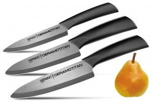 Набор из 3 ножей Samura Ceramotitan SCT-003M матовый