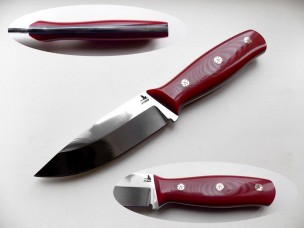 Нож охотничий Городовой Гусев Р.Н. рукоять темно-красная ГР-ГКХ12 100 мм