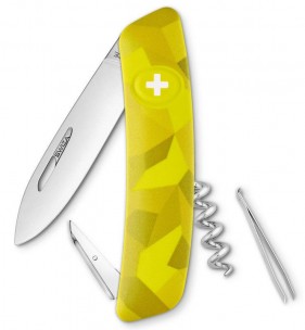 Складной нож Swiza C01 велор, желтый 75 мм