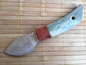 Нож-индеец охотничий Бык Мастерская Алексеевских FE021 75 мм