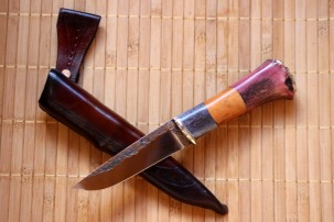 Нож охотничий Три полоски Зигмунд Собко BM001 110 мм