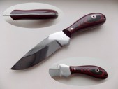 Нож охотничий Конопляный крыс Гусев Р.Н. красно-черная рукоять G10 ГР-ККХ12 120 мм