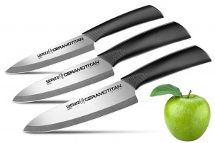 Набор из 3 ножей Samura Ceramotitan SCT-003 глянцевый