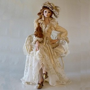 Фарфоровая кукла Луизианна Marigio 87 см FD1078