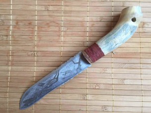 Нож-индеец охотничий Лось Мастерская Алексеевских FE019 143 мм