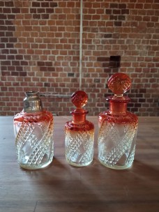Флаконы для парфюмерного столика "Баккара" (Baccarat),  Франция, антиквариат