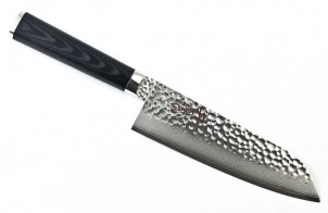 Нож Сантоку RyuSen Hammered Damaskus RYS-80 170 мм