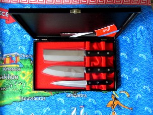 Набор из 3 ножей Tojiro Gift FG-8300 в подарочной коробке