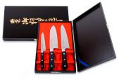 Набор из 3 кухонных ножей Tojiro Gift FD-143 в подарочной коробке