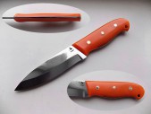 Нож охотничий Бушкрафтик Гусев Р.Н. оранжевая рукоять ГР-БУОХ12 105 мм