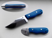Нож охотничий Чужое обличье-2 Гусев Р.Н. синяя рукоять ГР-ЧО2Х12 95 мм