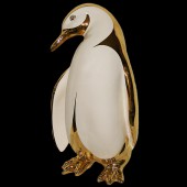 Статуэтка Пингвин золотой Ahura 220х180х280 мм SR1458G