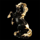 Статуэтка Конь черный Ahura 280х200х390 мм R1759BG