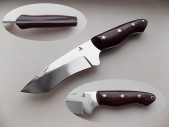 Нож охотничий Рептилия Гусев Р.Н. сталь Х12МФ, красно-черная рукоять G10 ГР-РХ12 125 мм