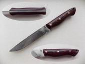 Нож охотничий Чпок Гусев Р.Н. сталь Х12МФ, черно-красная рукоять G10 ГР-МЧ 140 мм
