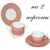 Чайный набор на 2 персоны Розовая леди Manufacture de Monaco 2T15SPL