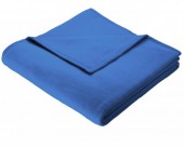 Плед Bocasa Cotton Pure двусторонний 150х200 мм синий