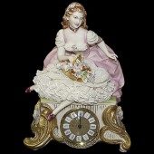 Часы Дама с цветами Porcellane Principe 425PP