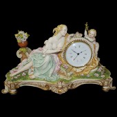 Часы Дама с ангелом Porcellane Principe 401PP