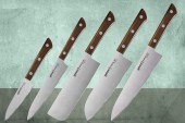 Набор из 5 кухонных ножей Samura Harakiri SHR-0250WO
