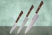 Набор из 3 кухонных ножей Samura Harakiri SHR-0220WO