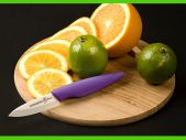 Нож для чистки овощей керамический Hatamoto Home HC070W-PUR фиолетовая рукоять